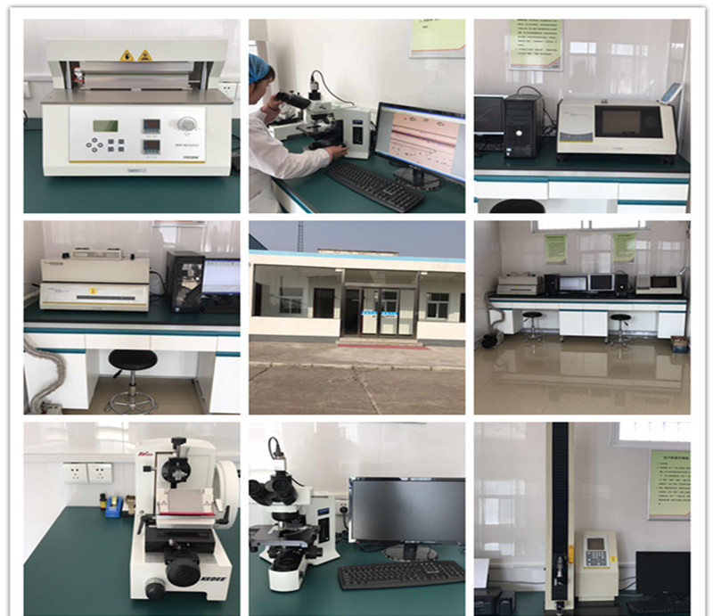 Coextruded thermoforming film testing center